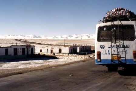 Map Qinghai-Tibet Highway